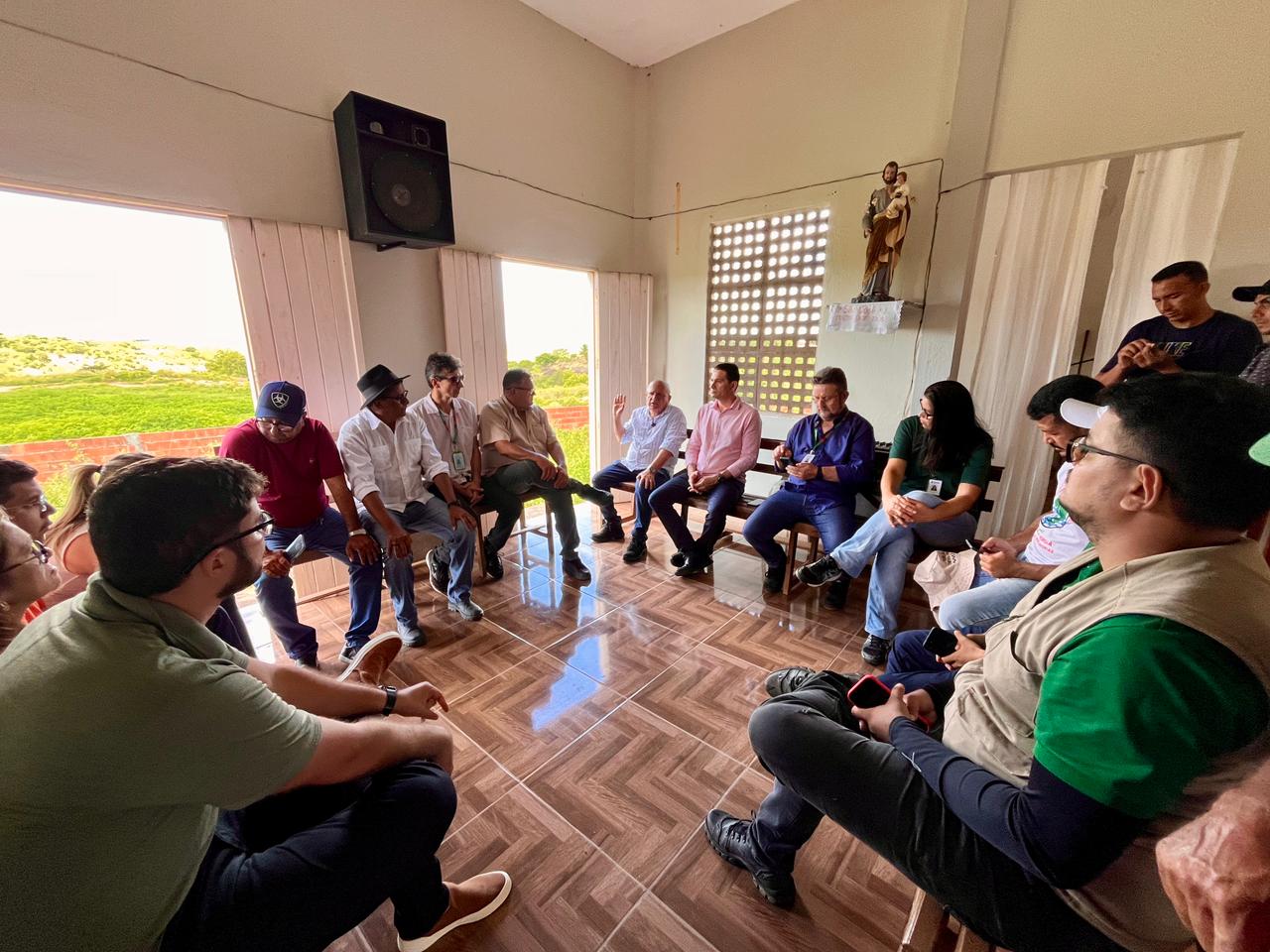 Assentamento Alagamar, em Jaguaretama, recebe visita técnica para avaliação de estruturas hídricas